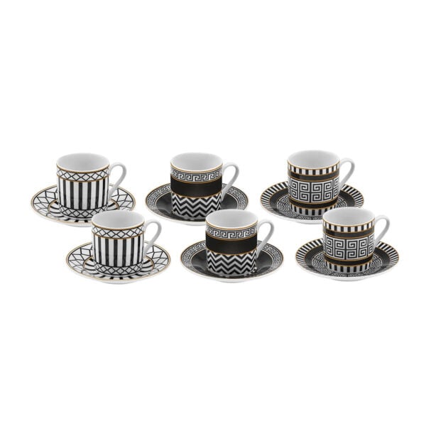 Karaca Helenistik - Porseleienen Koffiekopje Set - 80 ml