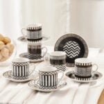 Karaca Helenistik - Porseleienen Koffiekopje Set - 80 ml - Görsel 2