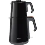 Arzum cay Sefasi AR3080‑S - Zwarte Elektrische Turkse Theemaker - 1650 W - 1800 ml