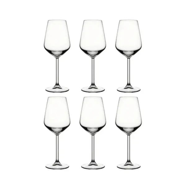 Pasabahce Allegra 440080 - Wijnglas - Set van 6 - 350 ml