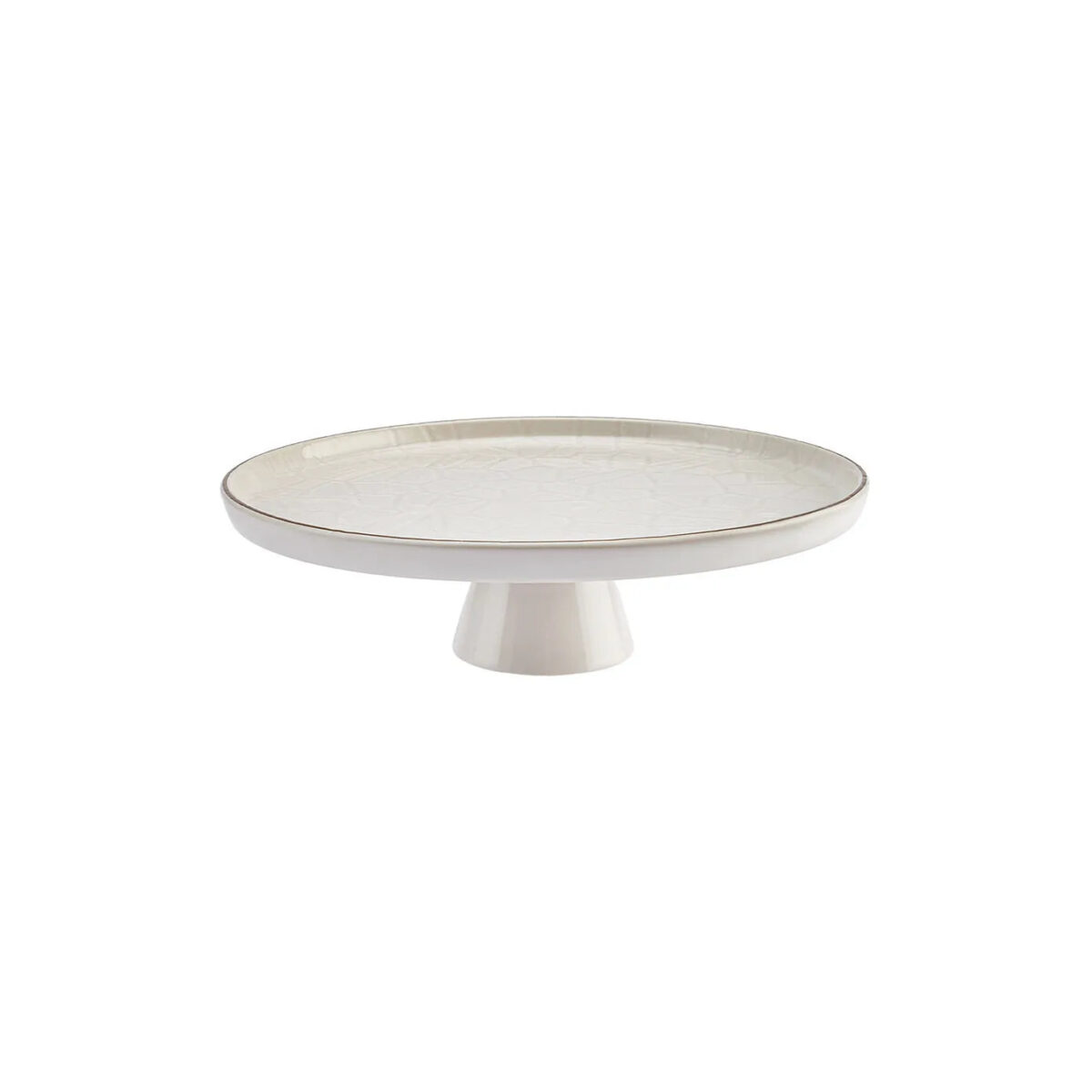 Karaca Calvin - Serveerbord Met Voet - 23 cm - Porselein - Afbeelding 1
