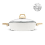 Karaca Zwitserse Kristal  - Inductiepot - 26 cm - Crèmekleurig