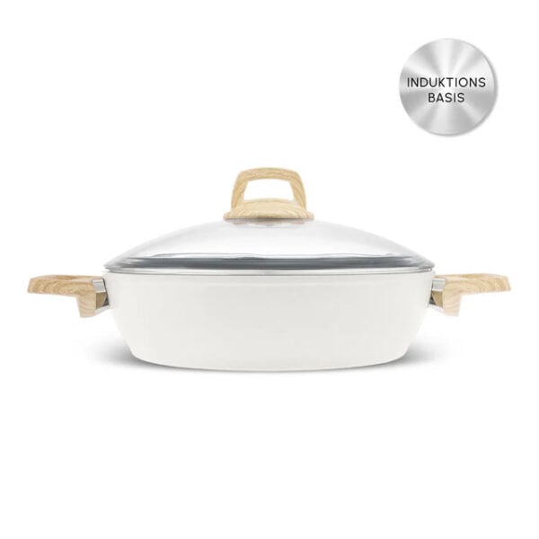 Karaca Zwitserse Kristal  - Inductiepot - 26 cm - Crèmekleurig